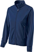 Womens Full Zip, Pocketed Jacket (Black,Brown,Forest,Graphite,Maroon,Navy,Royal,Red) NAVY/NAVY Pocket