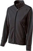 Womens Full Zip, Pocketed Jacket (Black,Brown,Forest,Graphite,Maroon,Navy,Royal,Red) BLACK/BLACK Pocket