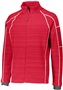 Adult Full Front Zip Jacket (Black,Carbon,Navy,Royal,Scarlet,White) SCARLET Pocket