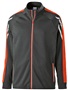 Holloway Adult Youth Heather Jacket (Black,Maroon,Navy,Royal,Scarlet) BLACK HEATHER/ORANGE/WHITE Pocket