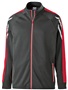 Holloway Adult Youth Heather Jacket (Black,Maroon,Navy,Royal,Scarlet) BLACK HEATHER/SCARLET/WHITE Pocket