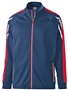 Holloway Adult Youth Heather Jacket (Black,Maroon,Navy,Royal,Scarlet) NAVY HEATHER/SCARLET/WHITE Pocket