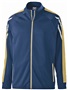 Holloway Adult Youth Heather Jacket (Black,Maroon,Navy,Royal,Scarlet) NAVY HEATHER/VEGAS GOLD/WHITE Pocket