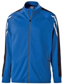 Holloway Adult Youth Heather Jacket (Black,Maroon,Navy,Royal,Scarlet) ROYAL HEATHER/BLACK/WHITE Pocket