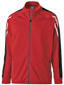 Holloway Adult Youth Heather Jacket (Black,Maroon,Navy,Royal,Scarlet) SCARLET HEATHER/BLACK/WHITE Pocket