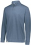Adult 3-Button Heather Pullover (Athletic,Black,Forest,Maroon,Navy,Royal,Red,Storm,Birch) STORM HEATHER Pocket