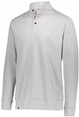 Adult 3-Button Heather Pullover (Athletic,Black,Forest,Maroon,Navy,Royal,Red,Storm,Birch) ATHLETIC HEATHER Pocket