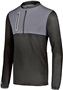 Adult/ Youth Hybrid 1/4 Zip Pullover (BK,Carbon,Forest,Kelly,Maroon,Navy,Orange,Purple,Royal,Red,WT) BLACK/CARBON Pocket