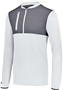 Adult/ Youth Hybrid 1/4 Zip Pullover (BK,Carbon,Forest,Kelly,Maroon,Navy,Orange,Purple,Royal,Red,WT) WHITE/CARBON Pocket