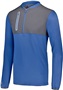 Adult/ Youth Hybrid 1/4 Zip Pullover (BK,Carbon,Forest,Kelly,Maroon,Navy,Orange,Purple,Royal,Red,WT) ROYAL/CARBON Pocket