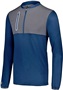 Adult/ Youth Hybrid 1/4 Zip Pullover (BK,Carbon,Forest,Kelly,Maroon,Navy,Orange,Purple,Royal,Red,WT) NAVY/CARBON Pocket
