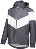 Youth 2-Tone, Inside & Outside Pockets, Concealed Hood Jacket CARBON/WHITE Pocket