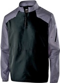 Youth Divided Front Pocket 1/4 Zip Pullover Jacket (Black,Graphite,Navy,Royal,Red) CARBON PRINT/BLACK Pocket