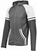 Holloway Youth Retro Grade Jacket 229661 GRAPHITE/WHITE Pocket