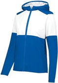 Holloway Ladies SeriesX Hooded Jacket 229728 ROYAL/WHITE Pocket