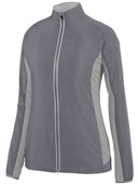 Augusta Sportswear Ladies Preeminent Jacket 3302 GRAPHITE/ GRAPHITE HEATHER Pocket