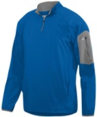  Adult Pocketed, 1/2 Zip, 2-Color Pullover ROYAL/ GRAPHITE Pocket