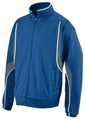 Adult/ Youth, 2-Front Pockets,Full Zip, 2-Color Jacket NAVY/SLATE/WHITE Pocket