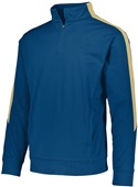 Youth Front Pouch Pocket, Set-in Sleeves Pullover 1/4 Zip Warm-Up Jacket NAVY/VEGAS GOLD Pocket
