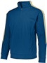 Youth Front Pouch Pocket, Set-in Sleeves Pullover 1/4 Zip Warm-Up Jacket NAVY/VEGAS GOLD Pocket