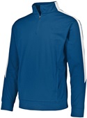Youth Front Pouch Pocket, Set-in Sleeves Pullover 1/4 Zip Warm-Up Jacket NAVY/WHITE Pocket