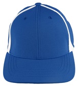  Adult/Youth Flexfit, Pre-curved bill, Low Profile Baseball/Trucker Caps ROYAL/WHITE Front