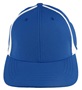  Adult/Youth Flexfit, Pre-curved bill, Low Profile Baseball/Trucker Caps ROYAL/WHITE Front