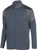 Augusta Mens Breaker Jacket 3625 GRAPHITE HEATHER/SLATE Pocket