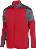 Augusta Mens Breaker Jacket 3625 RED/SLATE Pocket