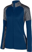 Womens, 2-Color, Full Zip, Cadet Collar Jacket (Graphite,Navy,Royal,Red,Black) NAVY/SLATE Pocket