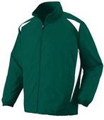 Augusta Sportswear Adult Premier Jacket 3700 DARK GREEN/WHITE Pocket
