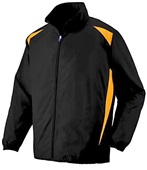 Augusta Sportswear Adult Premier Jacket 3700 BLACK/GOLD Pocket