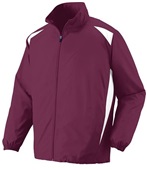 Augusta Sportswear Adult Premier Jacket 3700 MAROON/WHITE Pocket