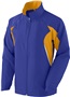 Womens Lined, Full-Zip, Pocketed Warm-Up Jacket PURPLE/GOLD/WHITE Pocket