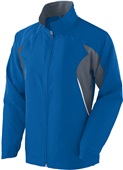 Womens Lined, Full-Zip, Pocketed Warm-Up Jacket ROYAL/GRAPHITE/WHITE Pocket