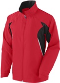 Augusta Sportswear Ladies Fury Lined Zip Jacket 3732 RED/BLACK/WHITE Pocket