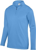 Youth 1/4 Zip Wicking Fleece Pullover 5508 COLUMBIA BLUE Pocket