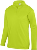 Youth 1/4 Zip Wicking Fleece Pullover 5508 LIME Pocket