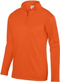 Youth 1/4 Zip Wicking Fleece Pullover 5508 ORANGE Pocket