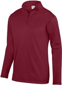 Youth 1/4 Zip Wicking Fleece Pullover 5508 CARDINAL Pocket