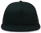 The Game Five Panel Trucker Cap GB452F DK GREEN/DK GREEN Front