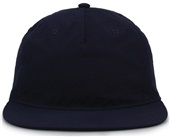 The Game Five Panel Poly Snapback Cap GB501 NAVY Front