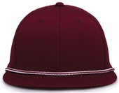 The Game Perferated Gamechanger W/Rope Snapback Cap GB519 DK MAROON Front
