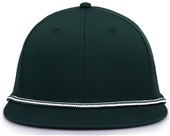 The Game Perferated Gamechanger W/Rope Snapback Cap GB519 DK GREEN Front
