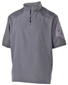 Holloway Adult Youth Raider Short Sleeve Pullover CARBON PRINT/ GRAPHITE Pocket