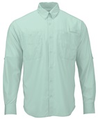 Paragon Adult Sublimated Camo Fishing Shirt AQUA BLUE Pocket