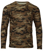 Paragon Long Sleeve Woodland T-Shirt Camo Sublimated Print 238 COYOTE CAMO Front