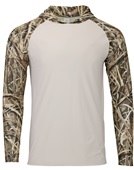 Paragon Biloxi Sublimated UPF50+ Hoodie Tee 241 SHADOW GRASS Front