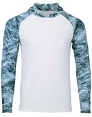 Paragon Biloxi Sublimated UPF50+ Hoodie Tee 241 SPINDRIFT Front
