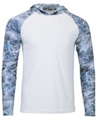 Paragon Biloxi Sublimated UPF50+ Hoodie Tee 241 STEELHEAD Front